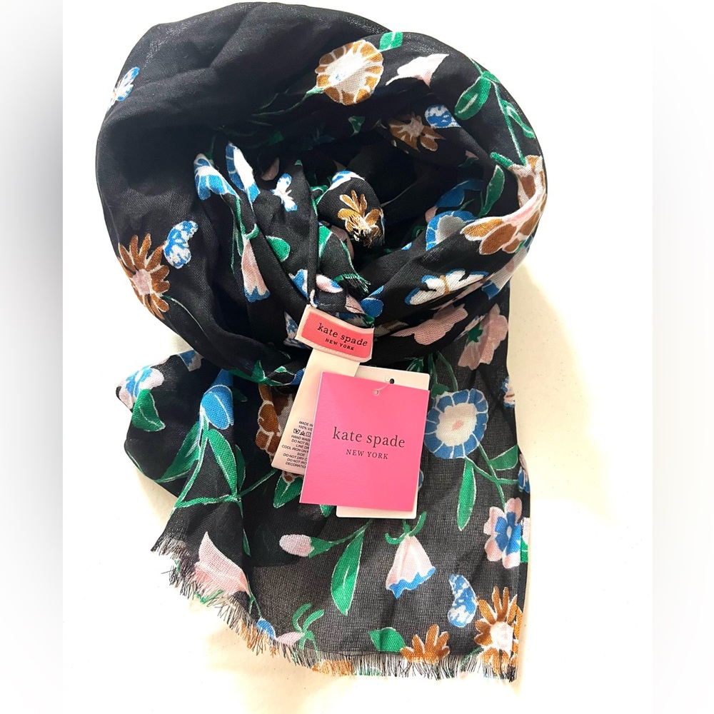 Kate Spade Floral Garden Oblong Scarf